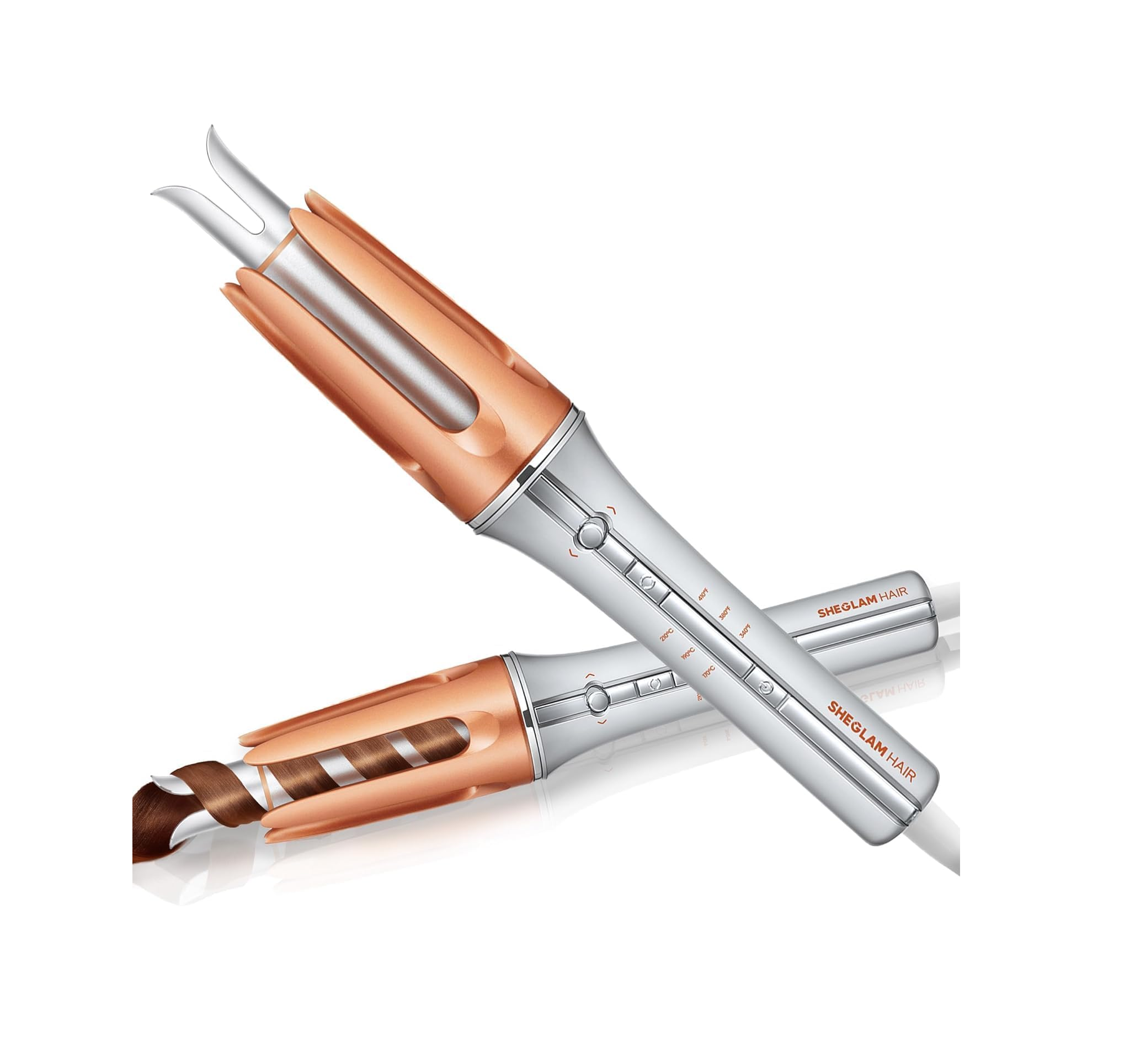 Automatic 25mm Curling Iron – Ceramic Self-Rotating Hair Curler, 3 Heat Settings