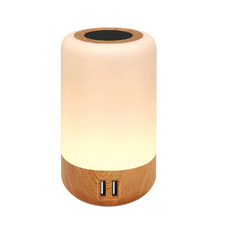 Touch RGB Bedside Lamp with 4 USB Charging Ports