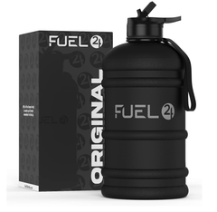 2.2L Large Gym Water Bottle – BPA-Free Drop-Proof Sports Jug with Straw or Pop Cap