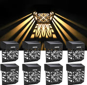 Solar Fence Lights 8 Pack – Outdoor Waterproof Decorative Garden