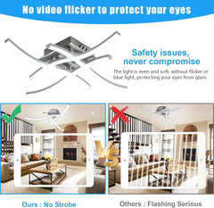 LED Ceiling Light 36W, Stylish Curved Design with 4 LED Boards, Cool White 6500K – Modern Ceiling Lamp for Living Room, Bedroom, Kitchen