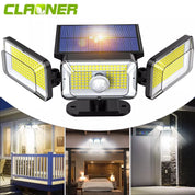 368 LED Solar Motion Sensor Outdoor Wall Light