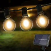 Solar Festoon String Lights – Warm White Outdoor LED Party Decor