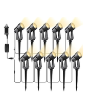 Mains-Powered Garden Spotlights – 10-Pack LED Set