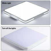 36W Square LED Ceiling Light, 4050lm, 6500K Cool White, 40cm Flush Mount Panel Light for Bedroom, Kitchen, Hallway, Living Room