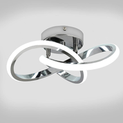 Modern Silver LED Ceiling Light – 22W Cold White Fixture for Hallway & Entrance