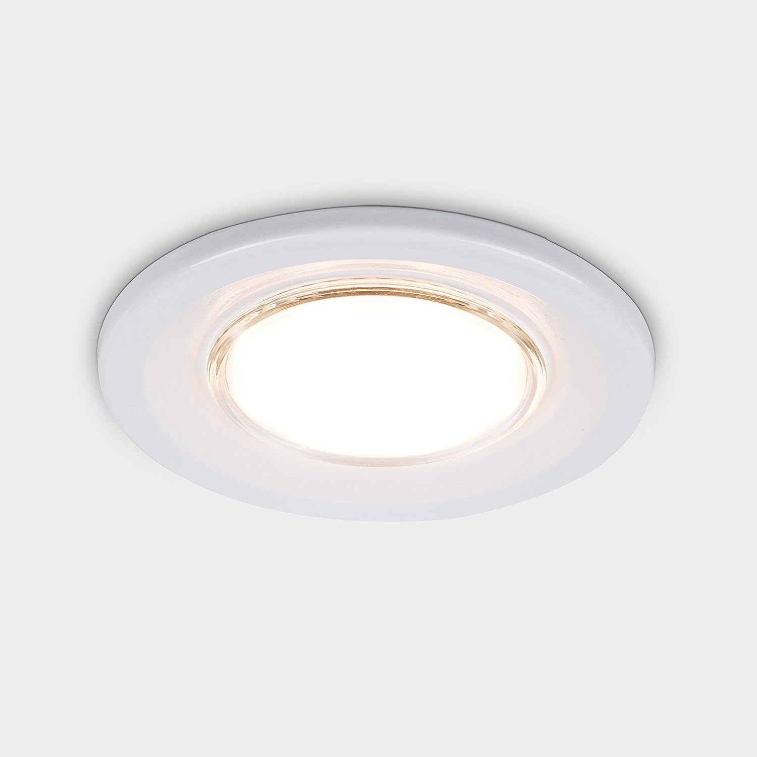 Pack of 10 Fire Rated Gloss White Recessed GU10 Ceiling Spotlight Downlights