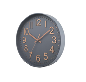 12-Inch Silent Modern Wall Clock, Non-Ticking Battery Operated for Home & Office