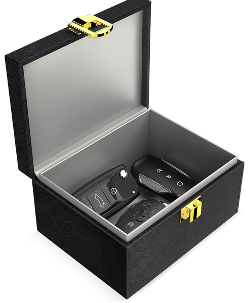 Car Key Signal Blocking Box – RFID Keyless Entry Anti-Theft Protector Case for Car Security