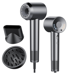 High-Speed Ionic Hair Dryer – 110,000 RPM Fast Dry Blow Dryer with Diffuser & Nozzle