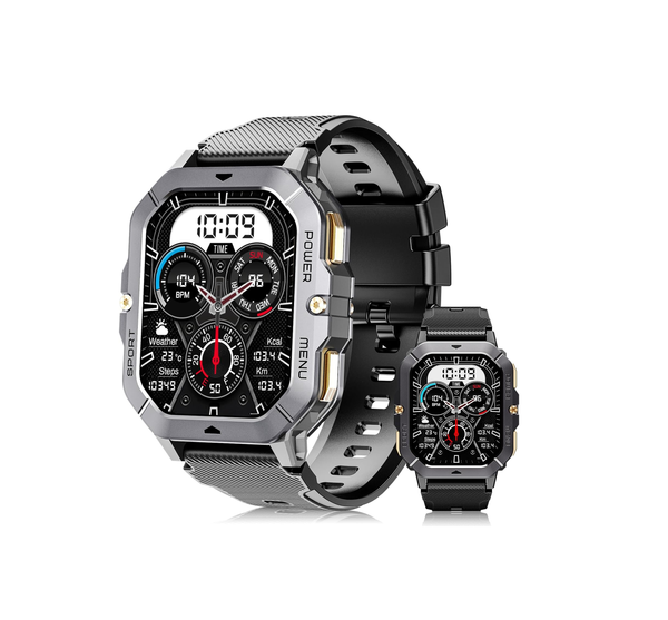 Smart Watch for Men 2.02" HD Screen with Call, Fitness Tracker for Android iOS