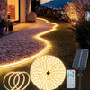 Solar LED Strip Lights – 10M 640 LEDs, Remote Control, Waterproof Outdoor Lighting