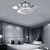 Modern Square Crystal LED Ceiling Light – Elegant Chrome Chandelier for Living Room, Bedroom & More