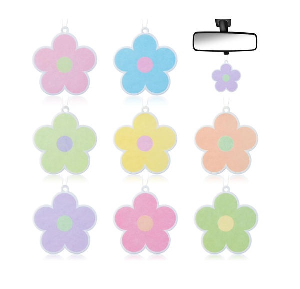 8PCS Cute Pink Car Air Fresheners – Hanging Scented Ornaments for Car & Home Décor