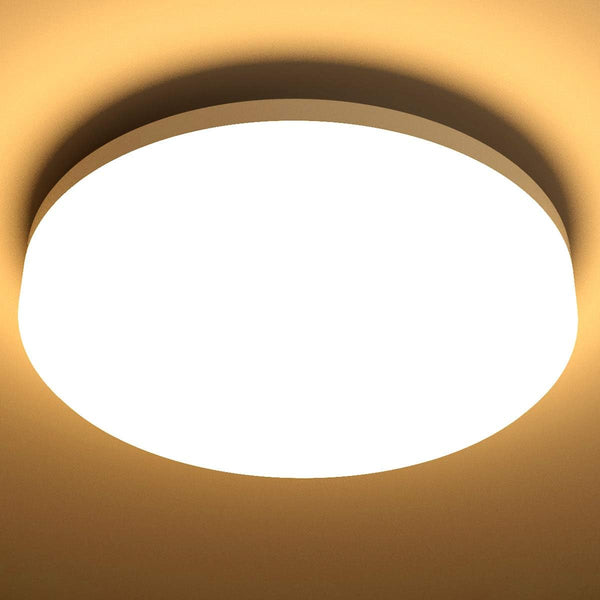 Bathroom Light Warm White, 15W 1500 Lumen Waterproof Ceiling Lights, 3000K, IP54, 100W Equivalent, Small, Modern, Round Ceiling Light