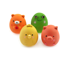 Squeaky Latex Puppy Toys – Funny Animal Play Set for Small Dogs, Interactive & Safe