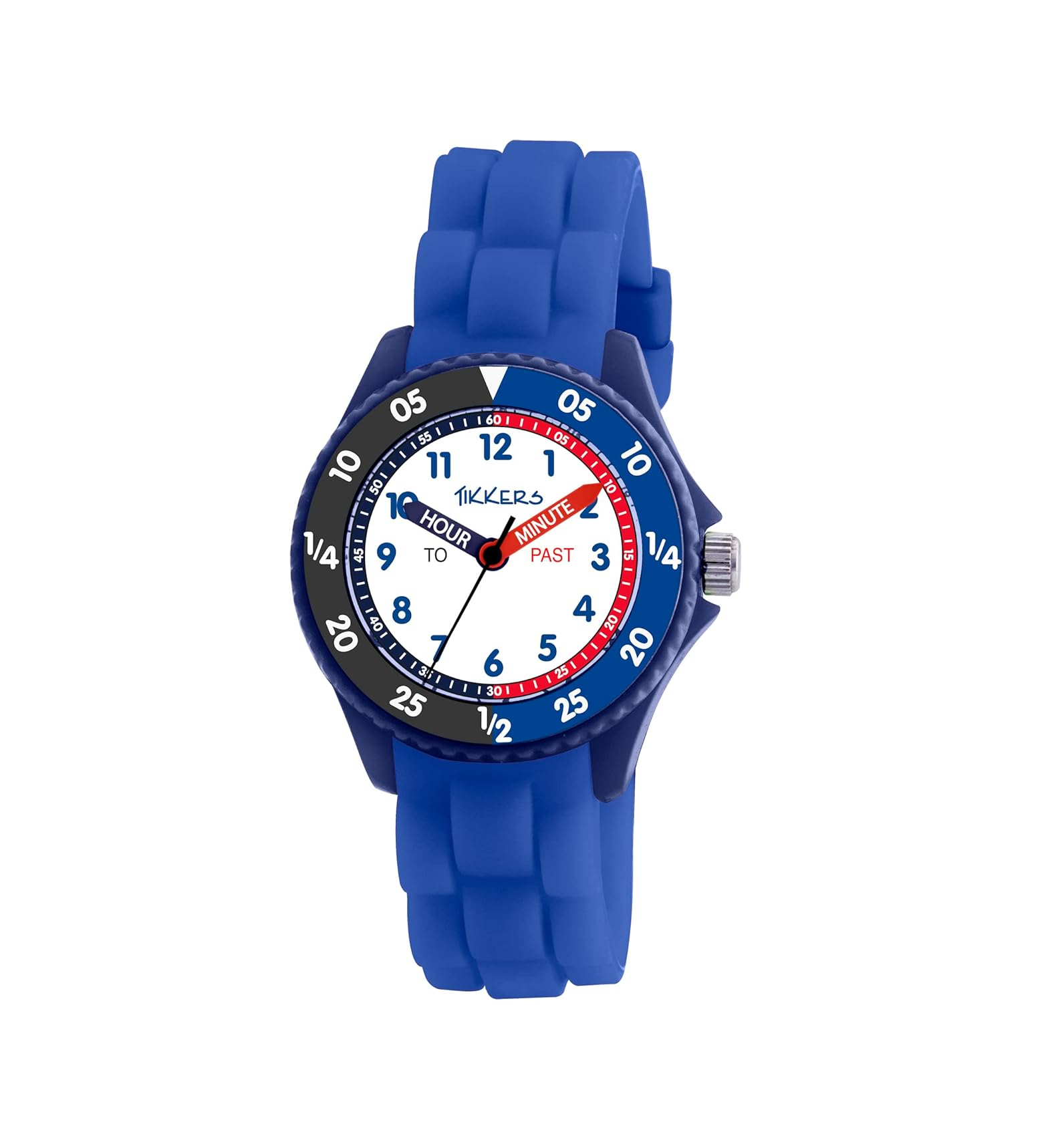 Boys Analog Quartz Watch with Durable Silicone Strap and Easy-Read Dial