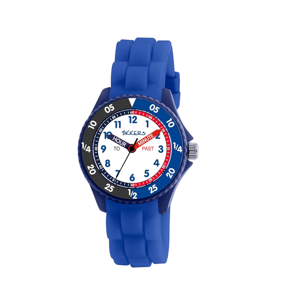 Boys Analog Quartz Watch with Durable Silicone Strap and Easy-Read Dial
