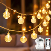 50 LED Globe String Lights with Remote Control