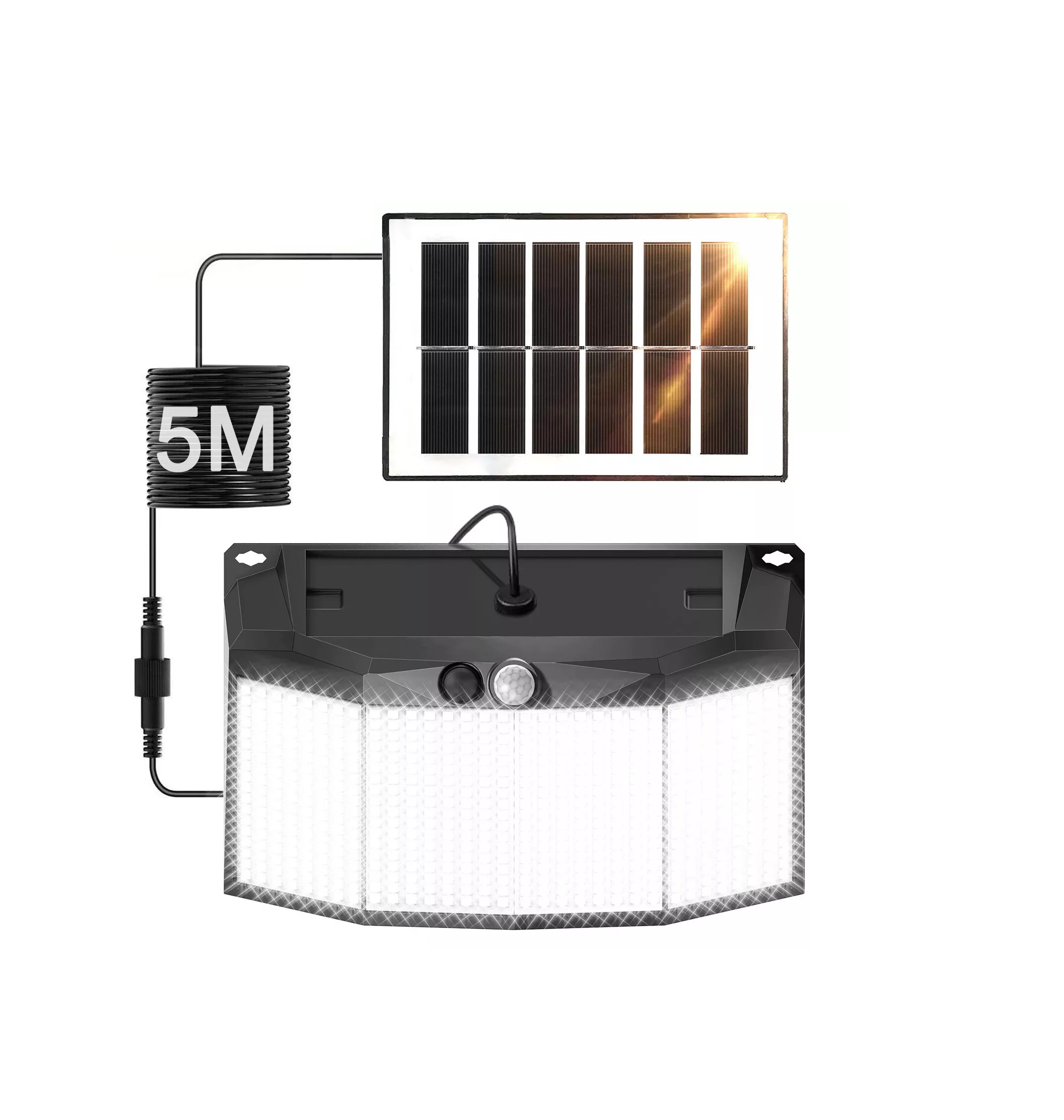 Outdoor Solar Wall Light – 576 LED, PIR Motion Sensor