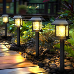 6 Pack Solar Garden Pathway Lights – Waterproof Outdoor Lamps