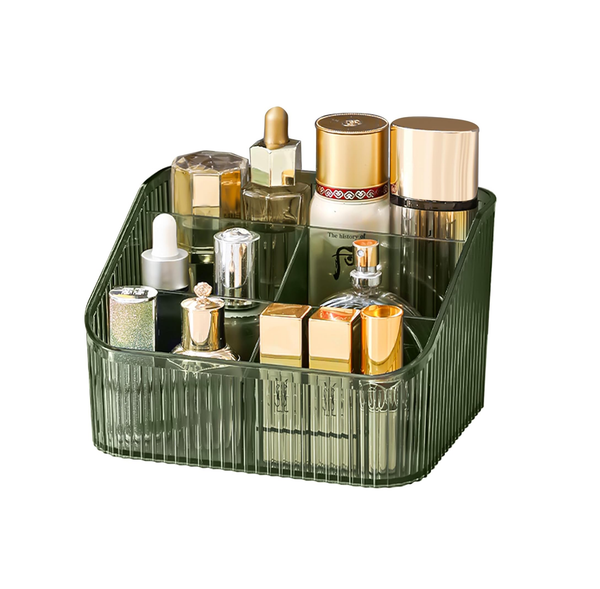 Homeanda Green Makeup Organizer – Cosmetic & Skincare Storage Compartments