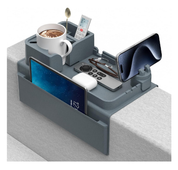Couch Cup Holder Tray – Non-Slip Sofa Armrest Organizer with Cup & Phone Holder