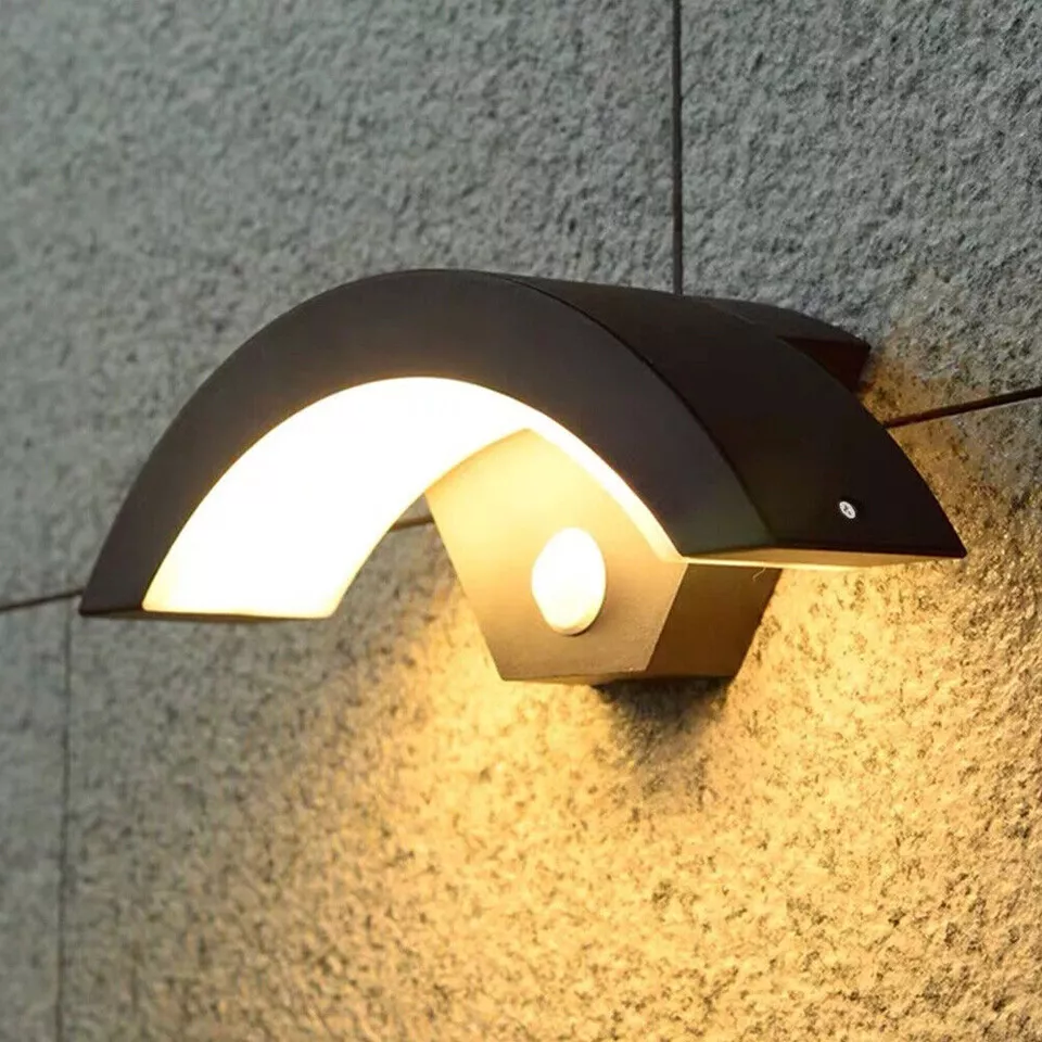 Modern Outdoor LED Wall Light with Motion Sensor