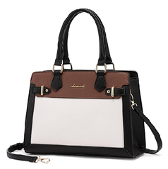 Elegant PU Leather Tote Handbag for Women – Black Shoulder & Top Handle Bag