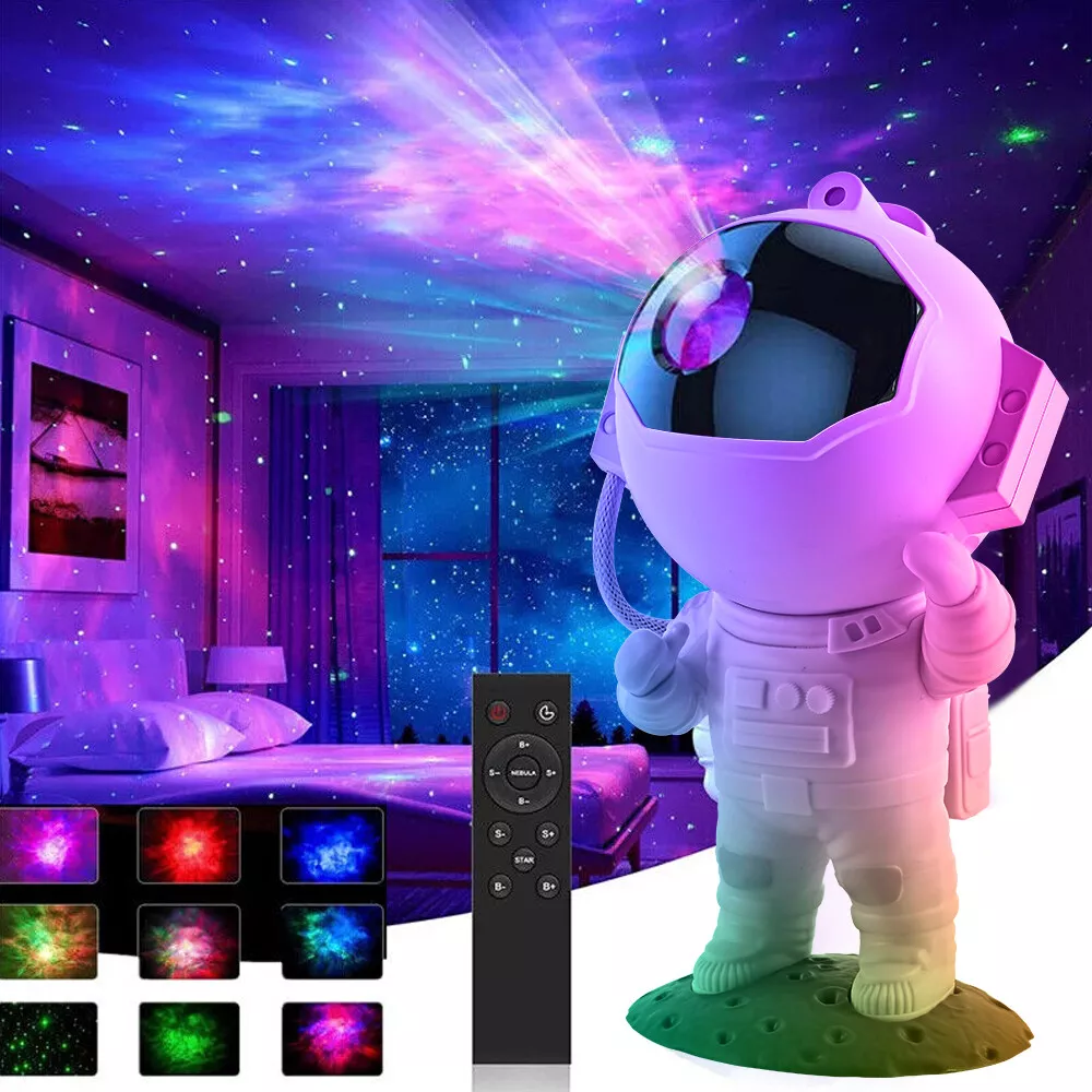 Astronaut Galaxy Star Projector Night Light - Starry Nebula Ceiling Lamp