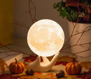 3D Printed Moon Lamp Touch Control Night Light