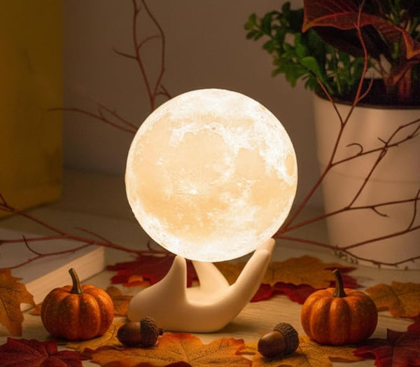 3D Printed Moon Lamp Touch Control Night Light