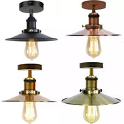 Retro Vintage Industrial Flush Mount Ceiling Light – Warm E27 Lamp Fitting