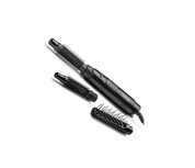Full Finish Hot Air Styler – 3 Interchangeable Brushes for Smooth & Voluminous Hair (Black)