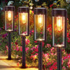 4 Pack Solar Garden Lights – Warm White Tungsten Filament, Waterproof, Auto On/Off