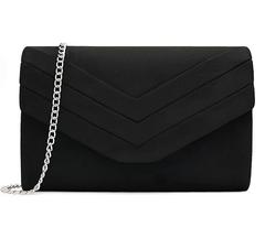 Suede Clutch Bag for Women – Elegant Evening, Shoulder & Crossbody Handbag