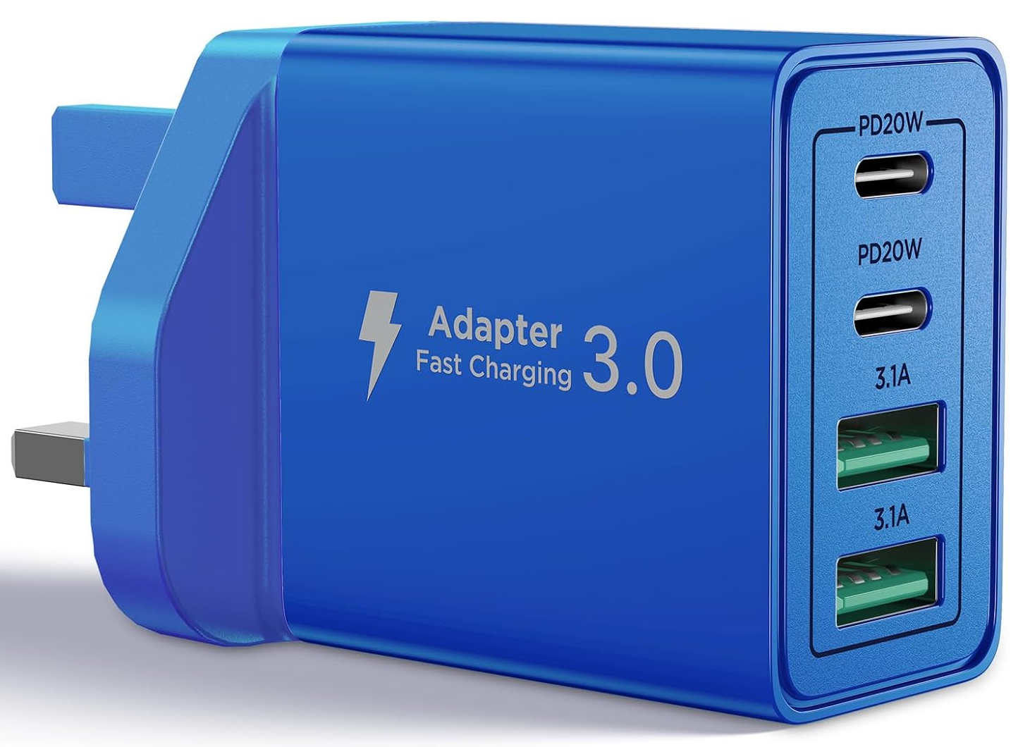 Fast USB-C Charger Plug – Dual Port PD Power Adapter for iPhone & Android Devices
