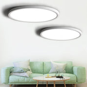 12" LED Ceiling Light – Ultra-Thin 24W Flush Mount, 2-Pack