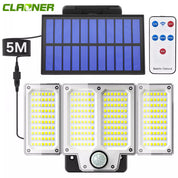 280 LED Solar Motion Sensor Outdoor Wall Light