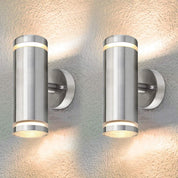2x Outdoor Up Down Wall Lights