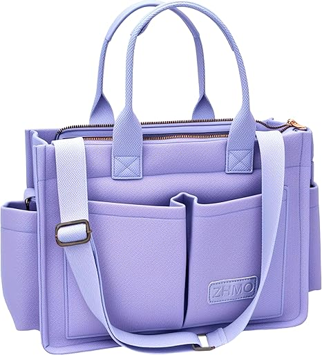 Large Canvas Tote Bag for Women – Work Shoulder Handbag with Compartments