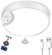 Rechargeable 7.5” Motion Sensor Ceiling Light, Remote