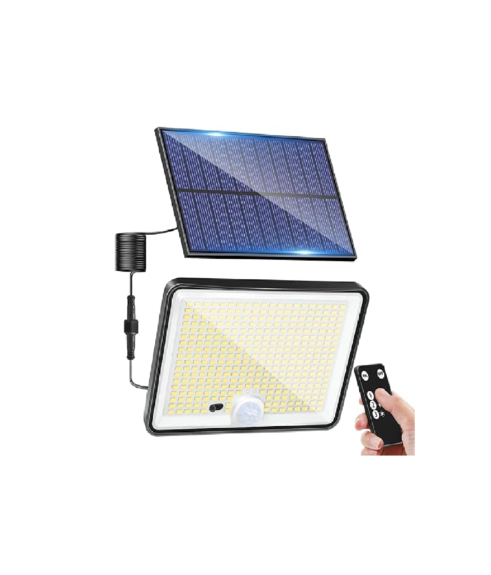 342LED Solar Security Lights with Remote & Motion Sensor