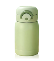 220ml Mini Stainless Steel Water Bottle – Leakproof Thermos Flask with Straw for Hot & Cold Drinks