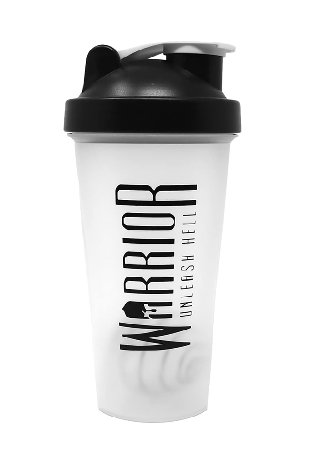 Protein Shaker Bottle 600ml – BPA-Free Mixer Cup with Wire Blender Ball, Clear