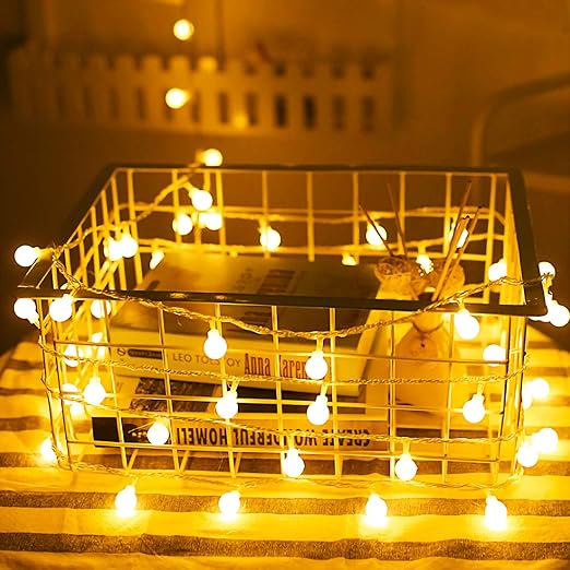 6M Globe Fairy Lights – 40 LED Battery String