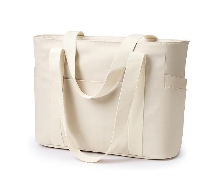 Women’s Large Work Tote Bag with 15.6” Laptop Compartment & Travel Sleeve