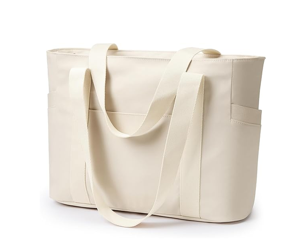 Women’s Large Work Tote Bag with 15.6” Laptop Compartment & Travel Sleeve