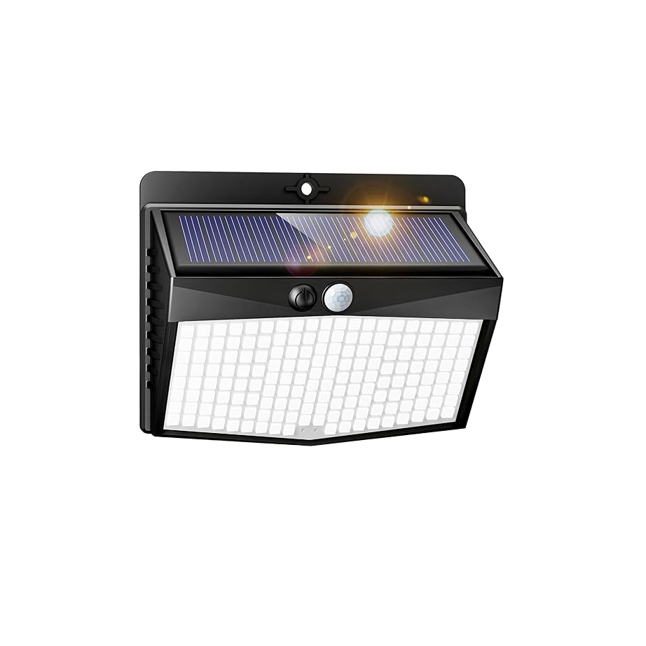 168LED Solar Security Lights – 2 Pack Outdoor Waterproof