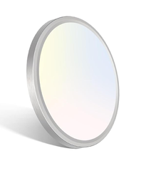 15W Flush Mount LED Ceiling Light – Brushed Nickel, 3 CCT